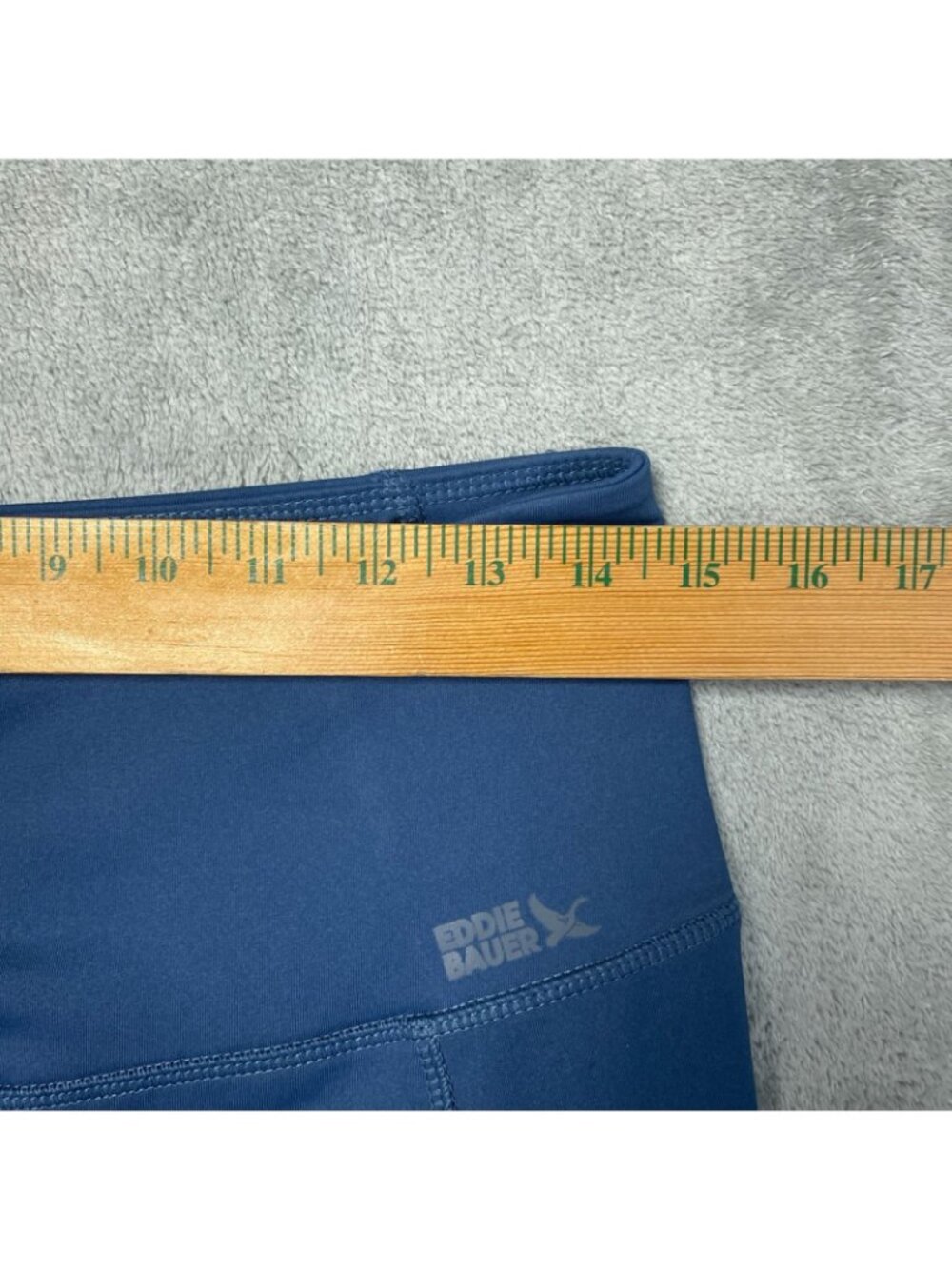 NWT Eddie Bauer Women's M Blue Trail Tight Leggings High-Waist Zip Pockets G2054 - Picture 6 of 14
